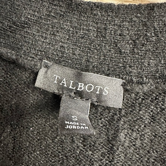 Talbots Elegant Black Cardigan with Button Detail - Picture 6 of 9